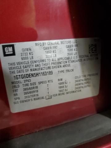 1GTG6DEN5H1163189 GMC CANYON SLT