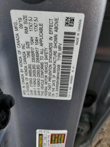 2HKRW5H38KH419348 Honda CR-V LX