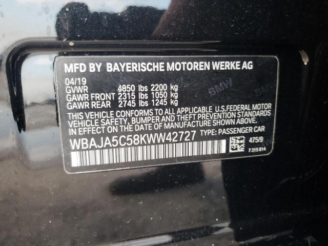 WBAJA5C58KWW42727 BMW 530 I