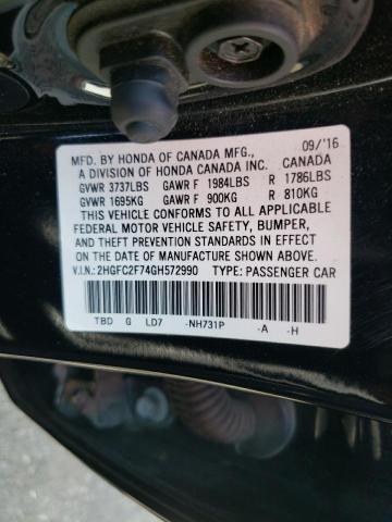 2HGFC2F74GH572990 Honda CIVIC EX