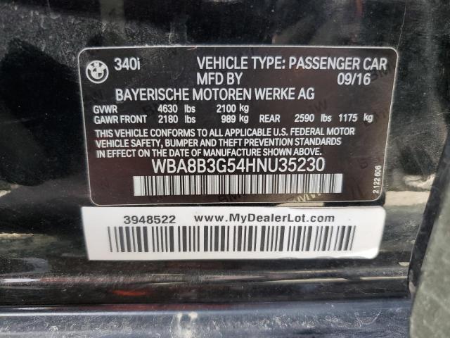 WBA8B3G54HNU35230 BMW 340 I