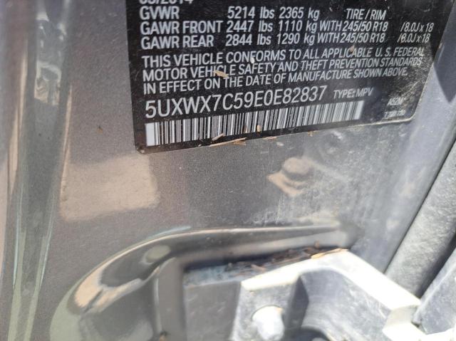 5UXWX7C59E0E82837 BMW X3 Xdrive35i