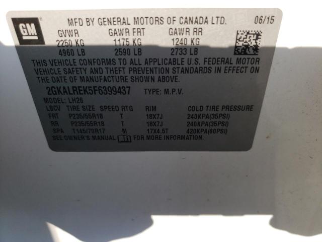 2GKALREK5F6399437 GMC Terrain Sle