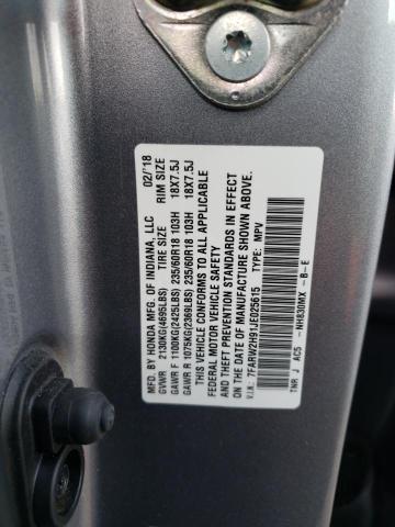 7FARW2H91JE025615 Honda Cr-v Touring