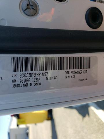 2C3CDZBT8FH914227 Dodge Challenger Sxt Plus