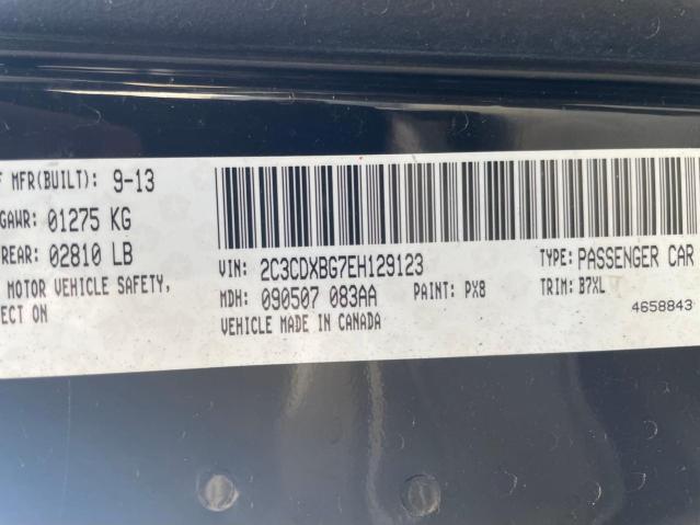 2C3CDXBG7EH129123 Dodge Charger Se