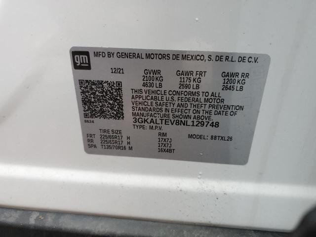 3GKALTEV8NL129748 GMC Terrain Sle