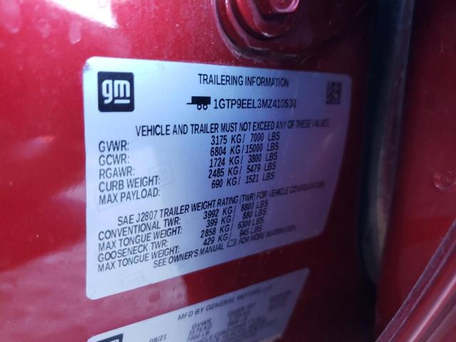 1GTP9EEL3MZ410538 GMC Sierra K1500 At4