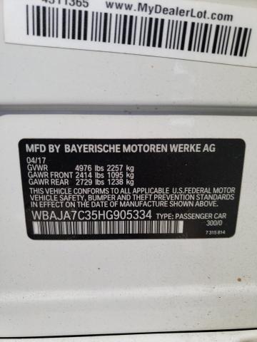 WBAJA7C35HG905334 BMW 530 XI