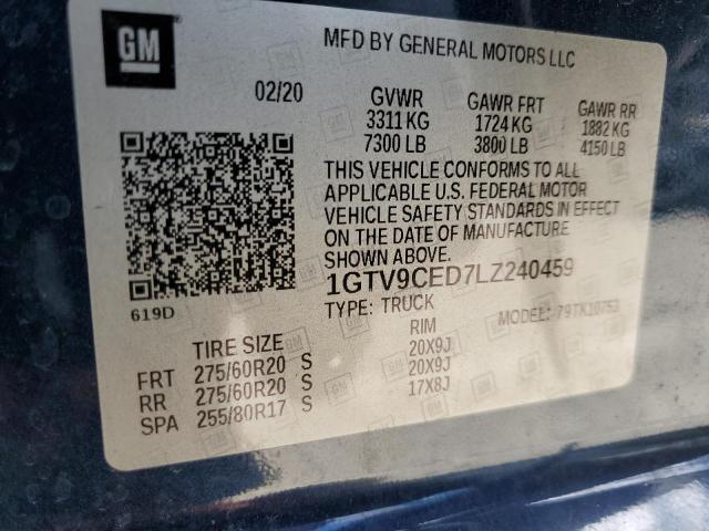 1GTV9CED7LZ240459 GMC Sierra K1500 Elevation