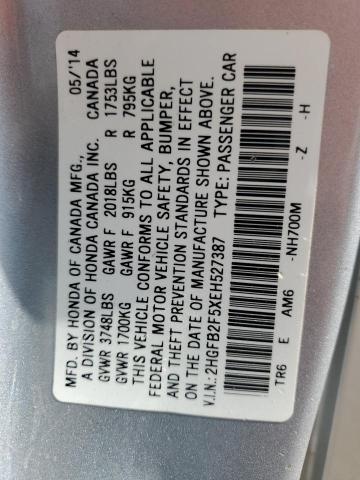 2HGFB2F5XEH527387 Honda Civic Lx