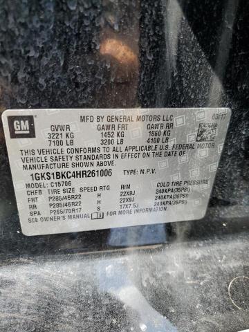 1GKS1BKC4HR261006 GMC YUKON SLT
