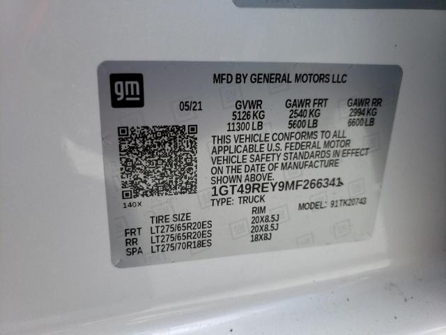 1GT49REY9MF266341 GMC Sierra K2500 Denali