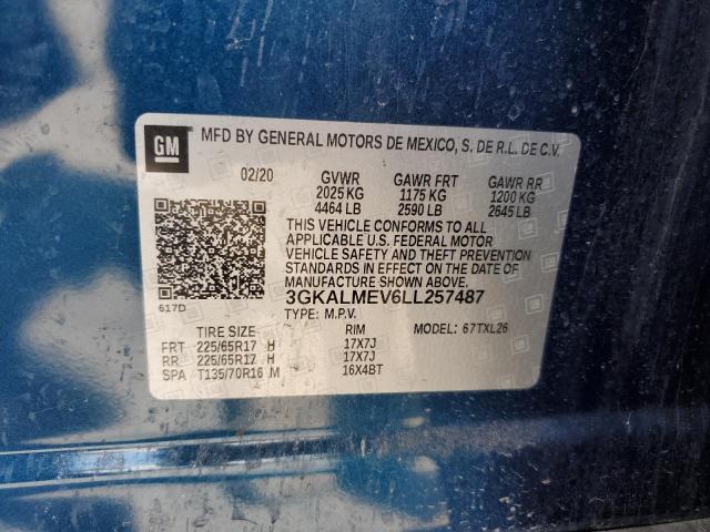 3GKALMEV6LL257487 GMC Terrain Sle
