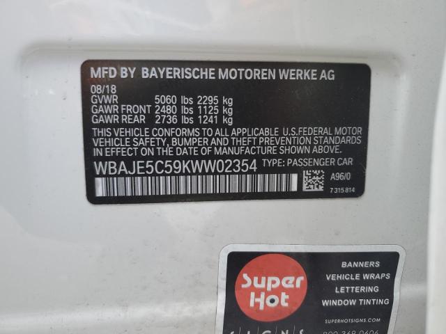 WBAJE5C59KWW02354 BMW 540 I