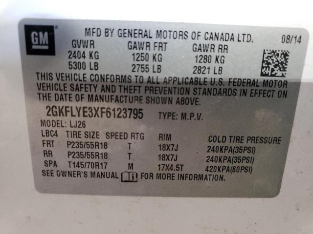 2GKFLYE3XF6123795 GMC Terrain Slt