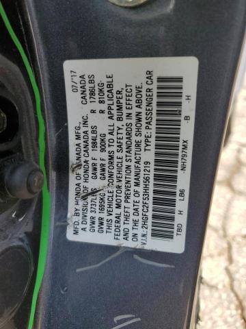 2HGFC2F53HH561219 Honda Civic Lx