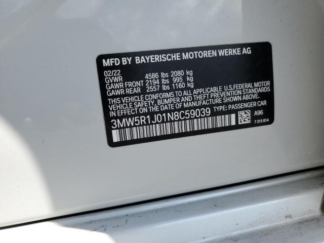 3MW5R1J01N8C59039 BMW 330I