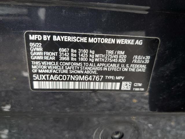 5UXTA6C07N9M64767 BMW X5 Xdrive45e