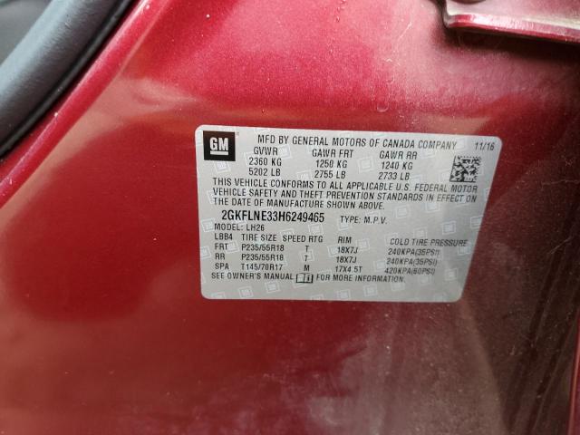 2GKFLNE33H6249465 GMC Terrain Sle