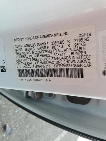 1HGCV1F19KA067618 Honda ACCORD LX