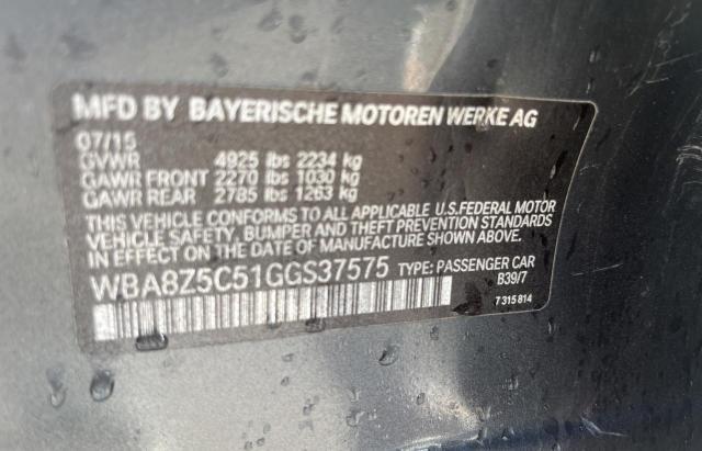 WBA8Z5C51GGS37575 BMW 328 Xigt Sulev