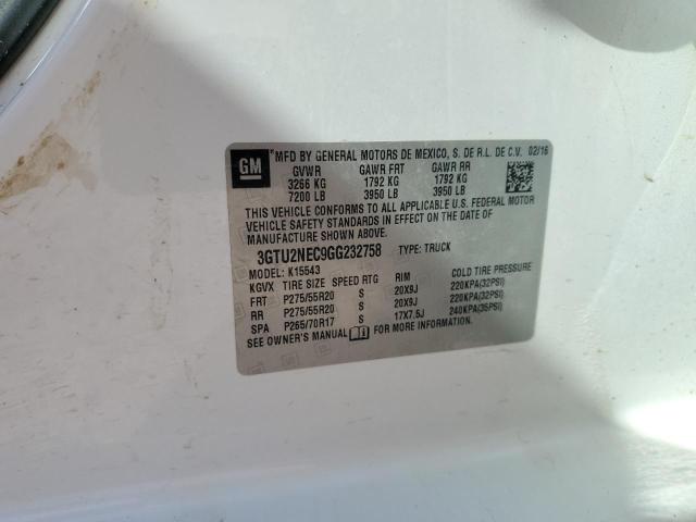 3GTU2NEC9GG232758 GMC Sierra K1500 Slt
