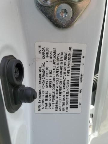 2HGFC1E59JH703994 Honda CIVIC SI