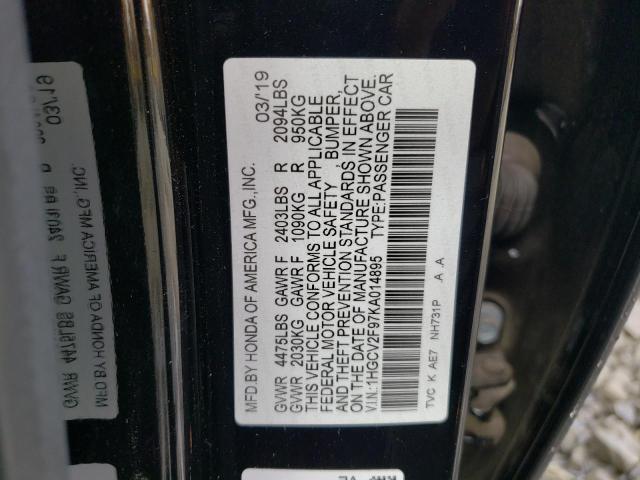 1HGCV2F97KA014895 Honda Accord Touring