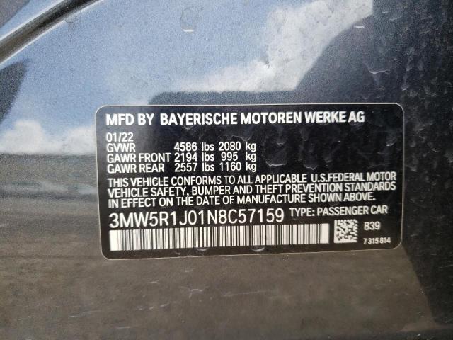3MW5R1J01N8C57159 BMW 330I