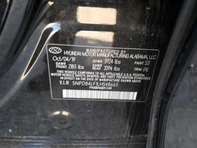 5NPD84LF1LH548663 Hyundai ELANTRA SEL