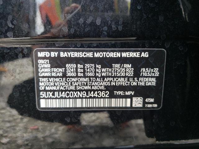 5UXJU4C0XN9J44362 BMW X5 M50i
