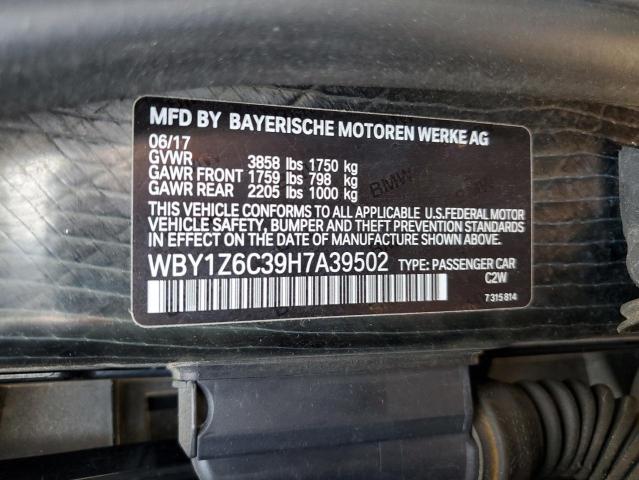 WBY1Z6C39H7A39502 BMW I3 Bev