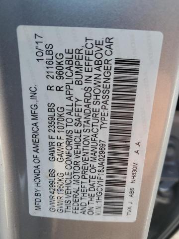 1HGCV1F18JA029697 Honda ACCORD LX