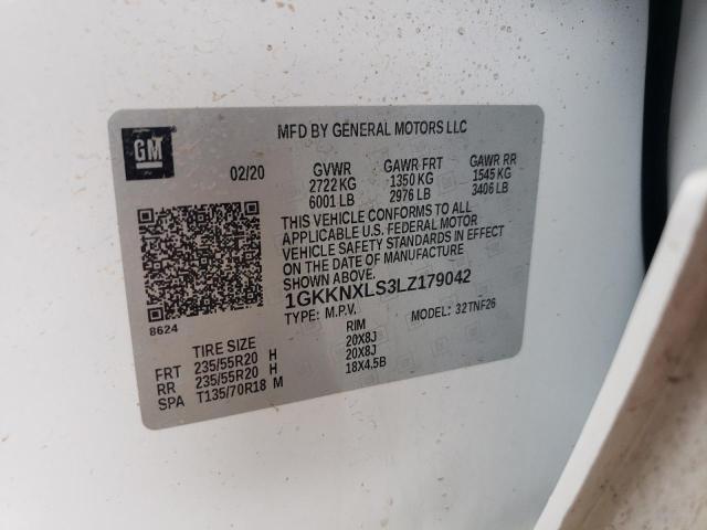 1GKKNXLS3LZ179042 GMC Acadia Denali