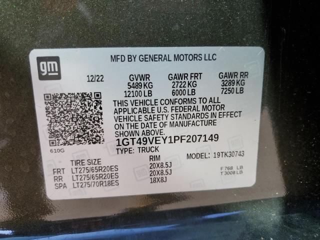 1GT49VEY1PF207149 GMC Sierra K3500 At4