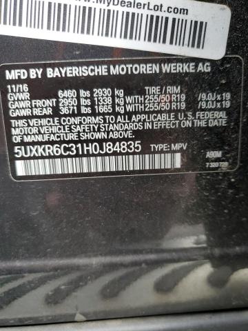 5UXKR6C31H0J84835 BMW X5 Xdrive50i