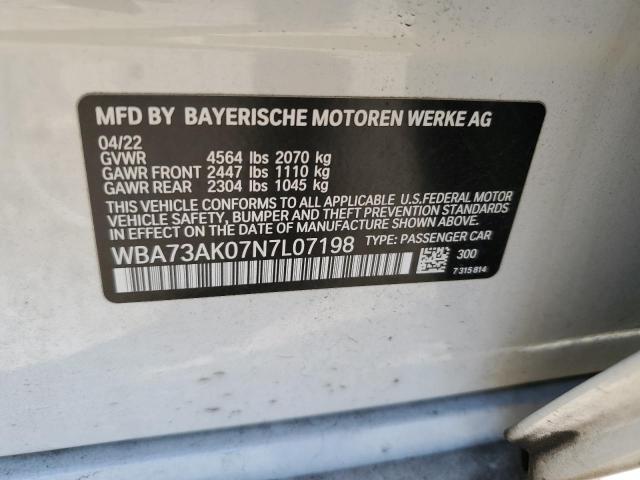 WBA73AK07N7L07198 BMW 228XI