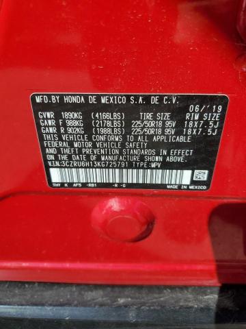 3CZRU6H13KG725791 Honda HR-V SPORT