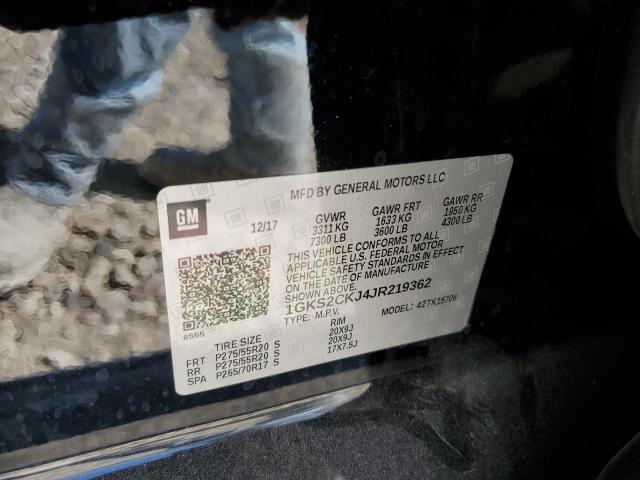 1GKS2CKJ4JR219362 GMC YUKON DENALI