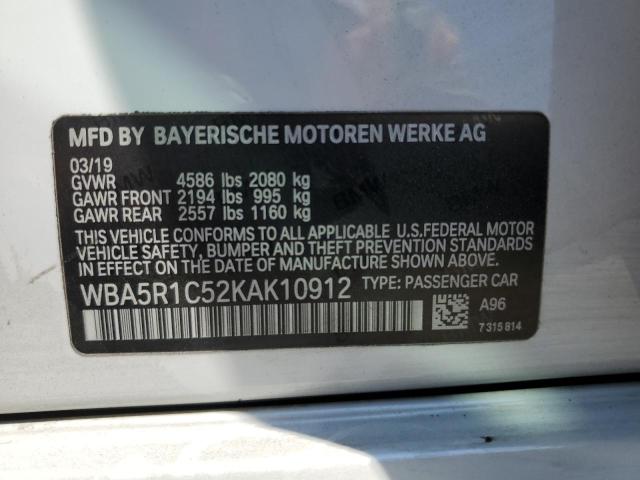 WBA5R1C52KAK10912 BMW 330I