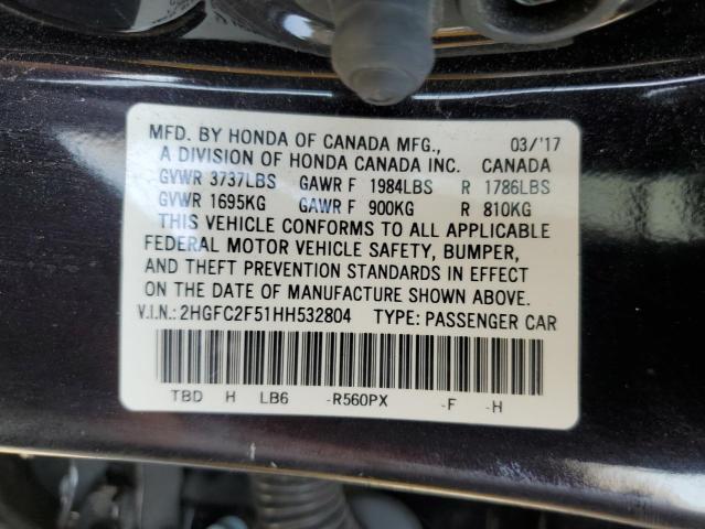 2HGFC2F51HH532804 Honda Civic Lx
