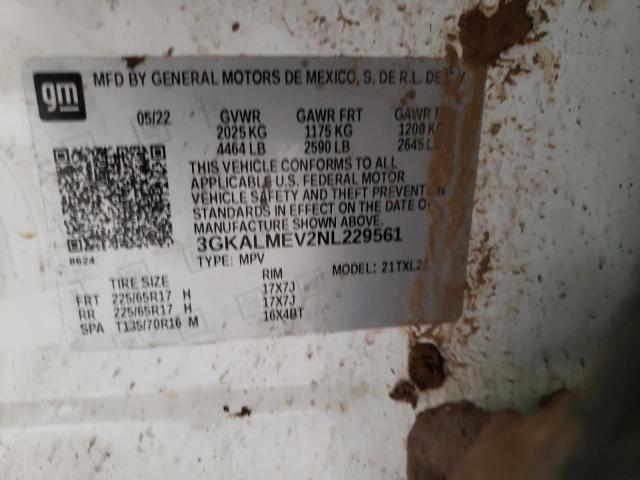 3GKALMEV2NL229561 GMC Terrain Sle