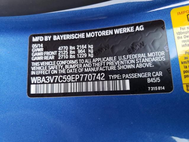 WBA3V7C59EP770742 BMW 428 I Sulev