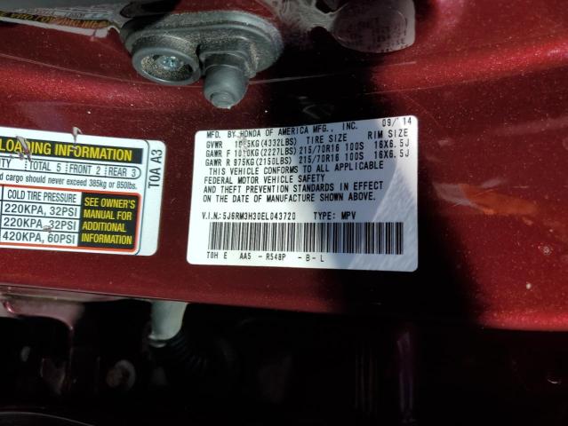 5J6RM3H30EL043720 Honda CR-V LX