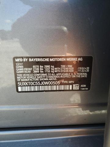5UXKT0C55J0W00505 BMW X5 Xdr40e