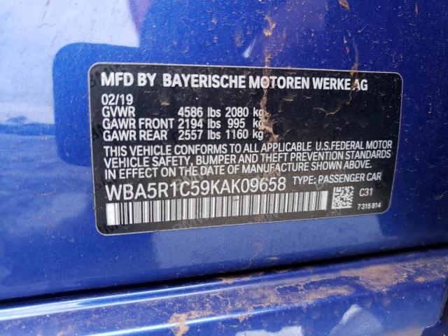 WBA5R1C59KAK09658 BMW 330I