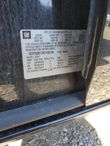 1GTP6DE17H1198748 GMC CANYON SLT