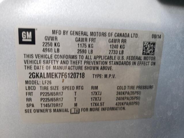 2GKALMEK7F6120718 GMC Terrain Sle