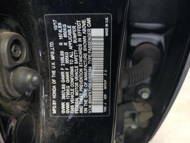 SHHFK7H56JU205384 Honda CIVIC EX